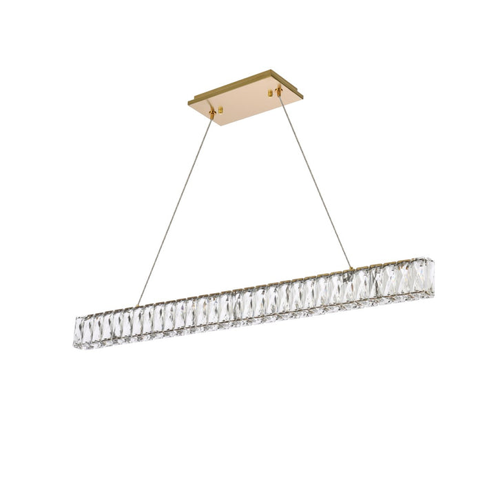 38 Inch Led Linear Pendant In Gold