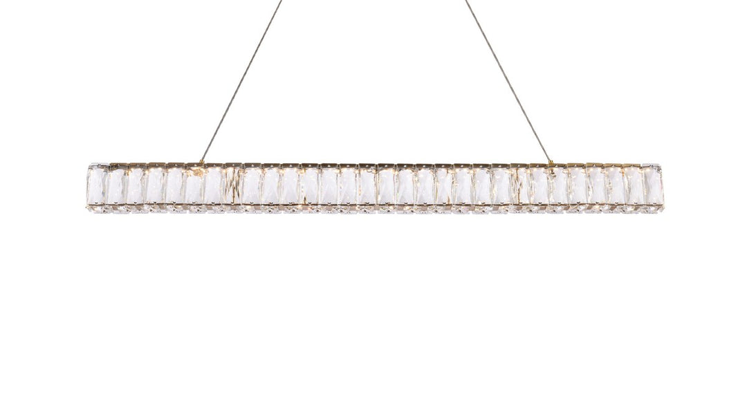 38 Inch Led Linear Pendant In Gold