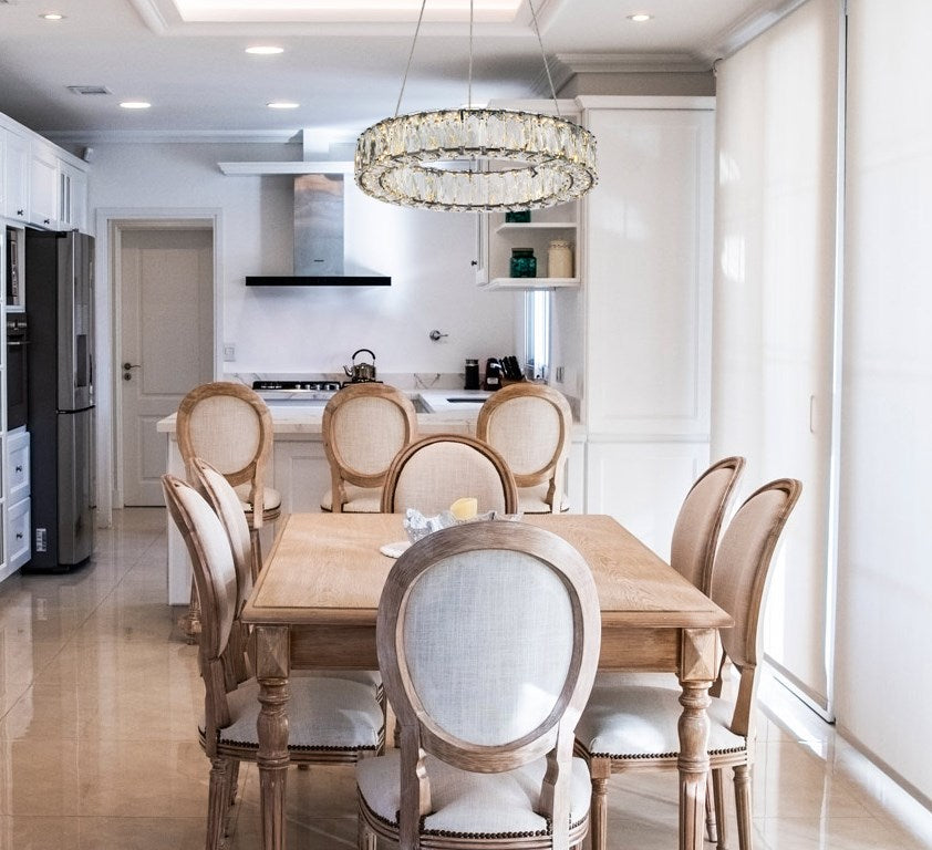 17 Inch Led Round Single Pendant In Black
