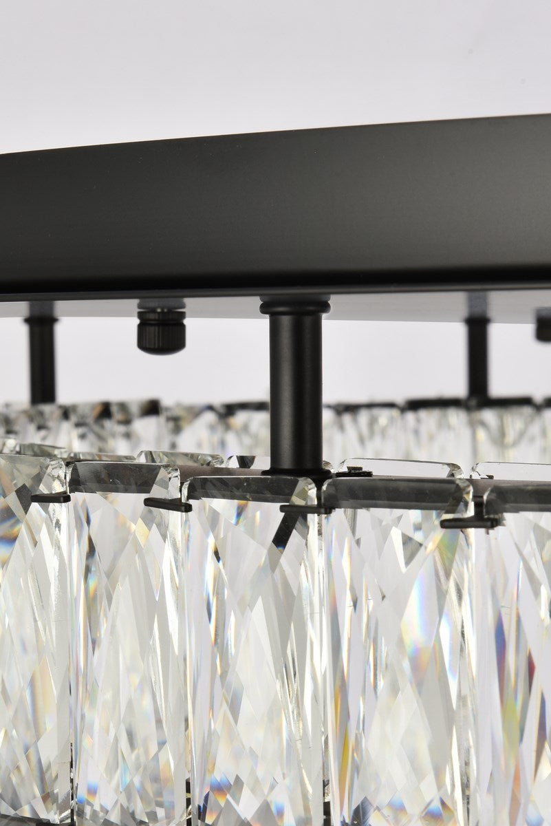 33 Inch Led Single Flush Mount In Black