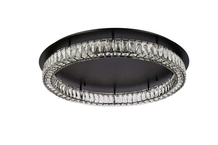 33 Inch Led Single Flush Mount In Black