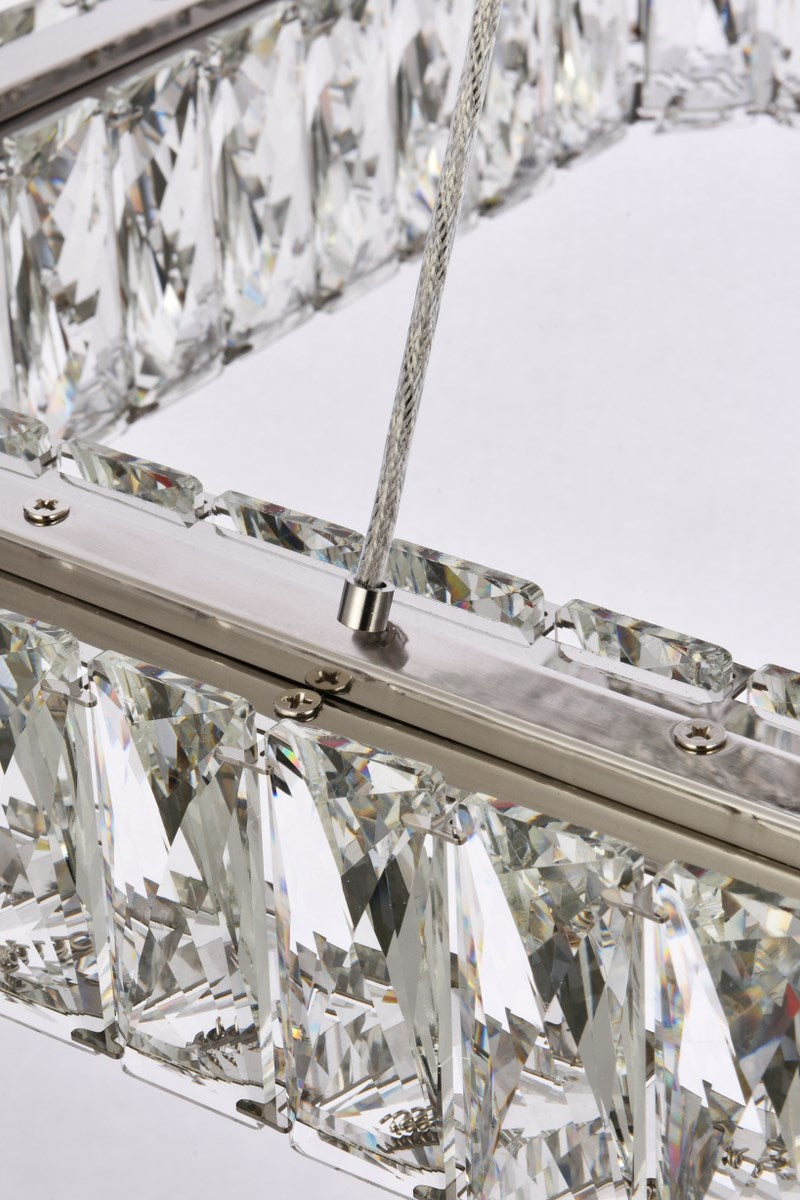 42 Inch Led Triple Rectangle Pendant In Chrome