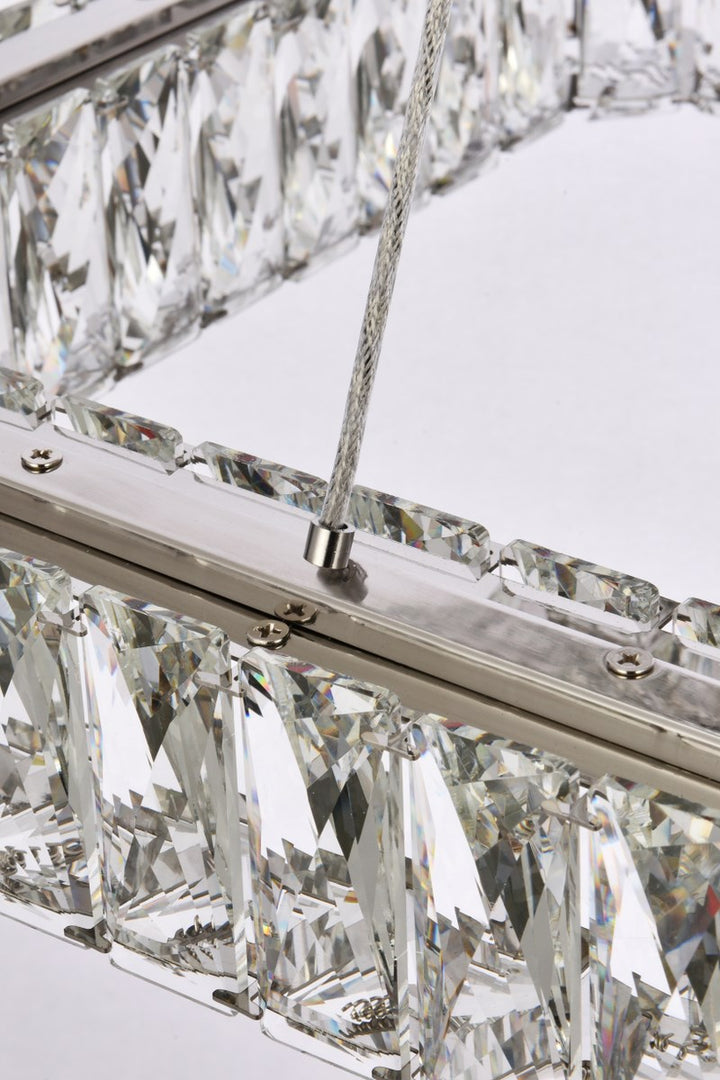 42 Inch Led Triple Rectangle Pendant In Chrome