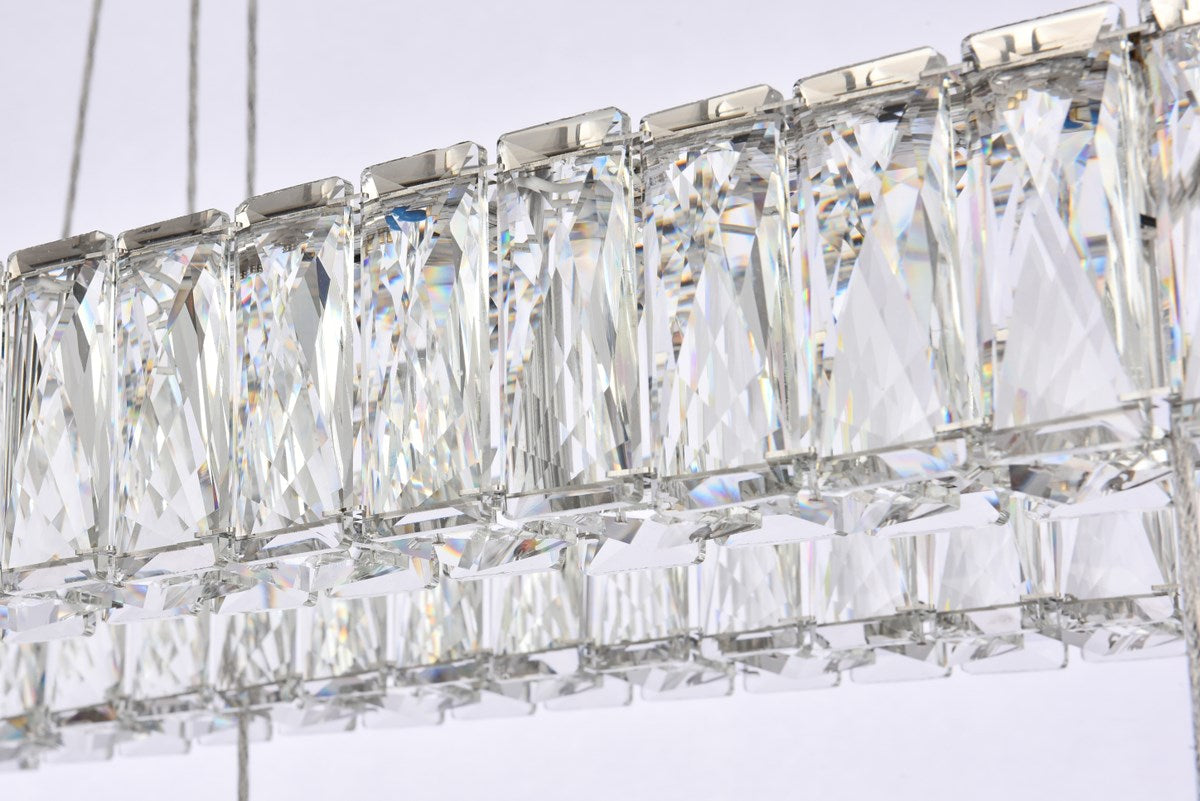 50 Inch Led Triple Rectangle Pendant In Chrome