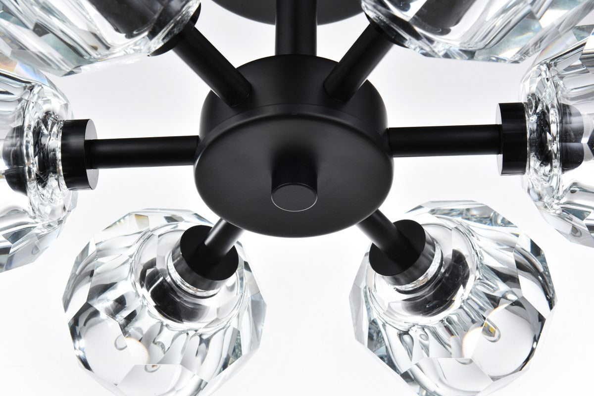 14 Inch Flush Mount In Black