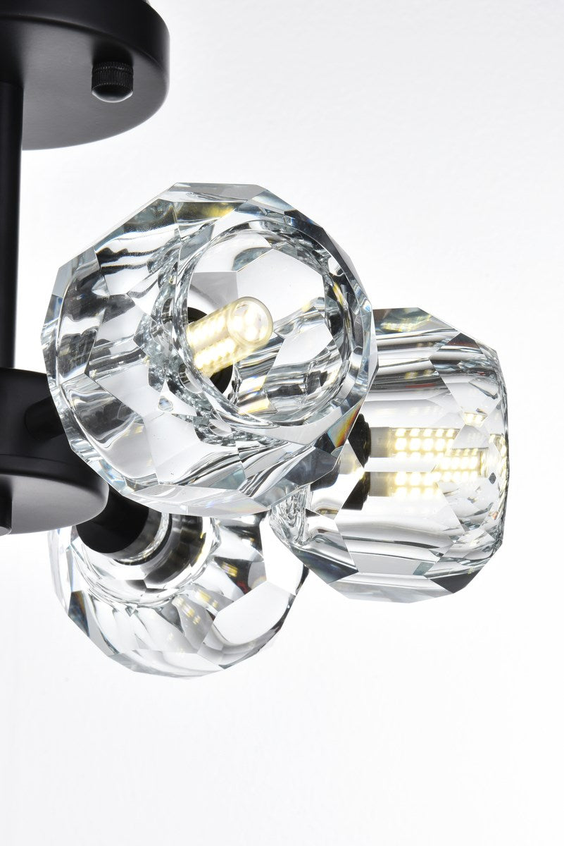 14 Inch Flush Mount In Black