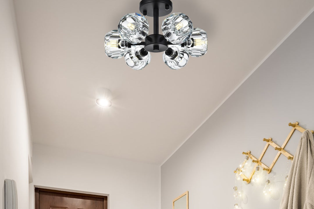 14 Inch Flush Mount In Black