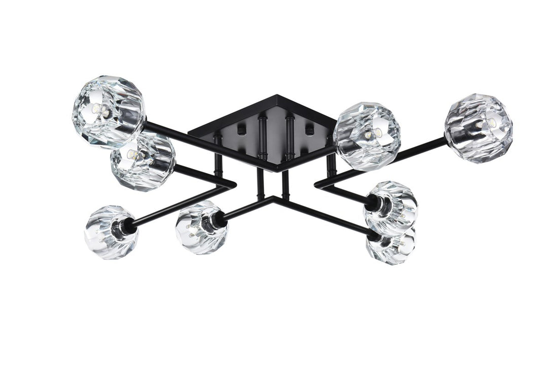 31 Inch Flush Mount In Black