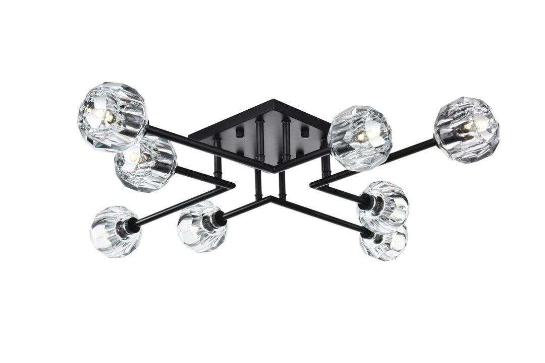 31 Inch Flush Mount In Black