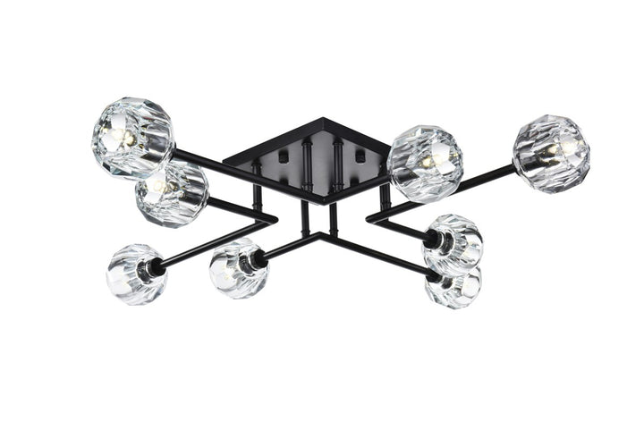 31 Inch Flush Mount In Black