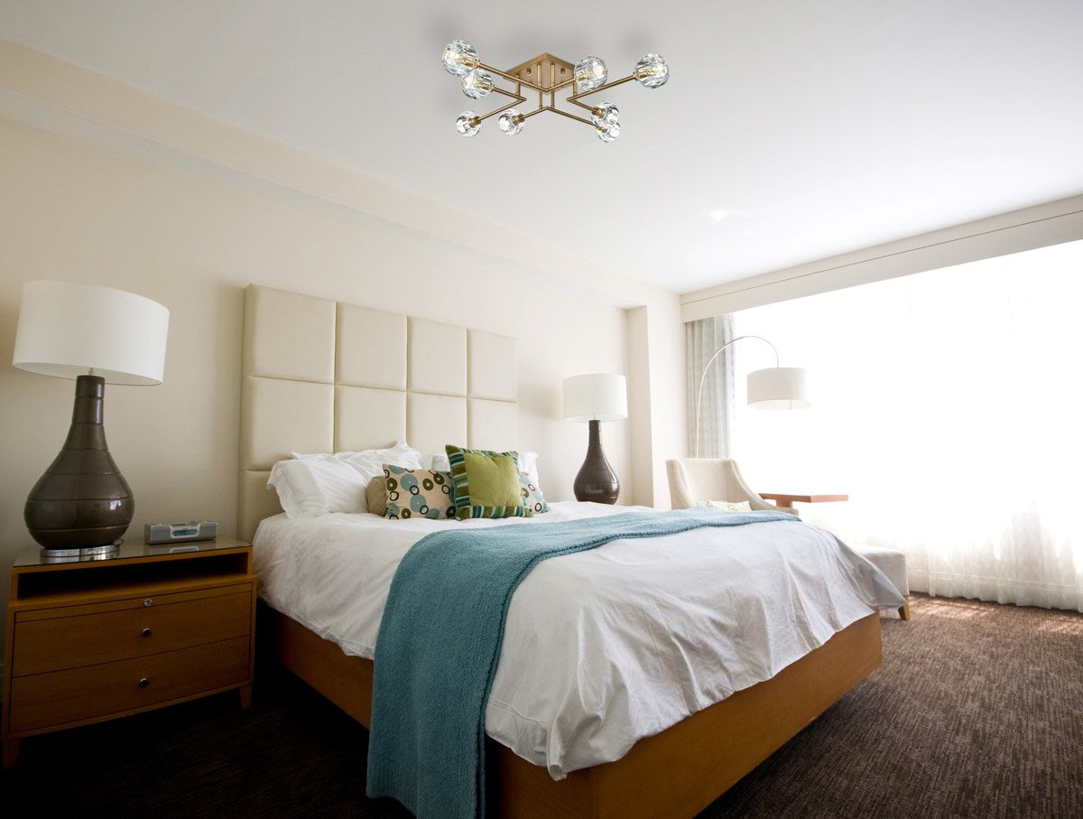 31 Inch Flush Mount In Satin Gold
