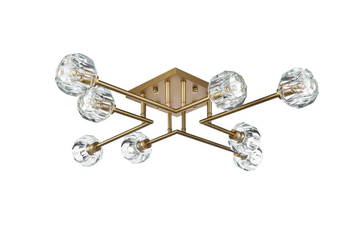 31 Inch Flush Mount In Satin Gold