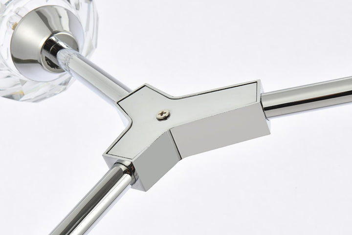 4 Light Pendant In Chrome