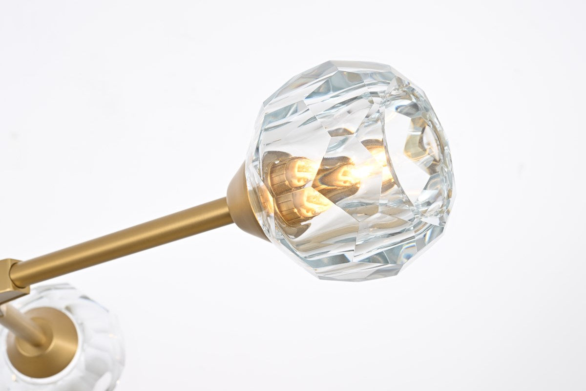 4 Light Pendant In Gold