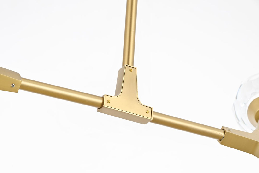 4 Light Pendant In Gold