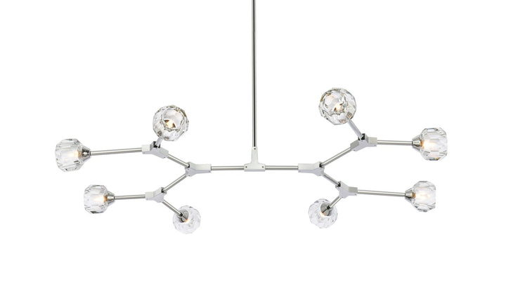 8 Light Pendant In Chrome