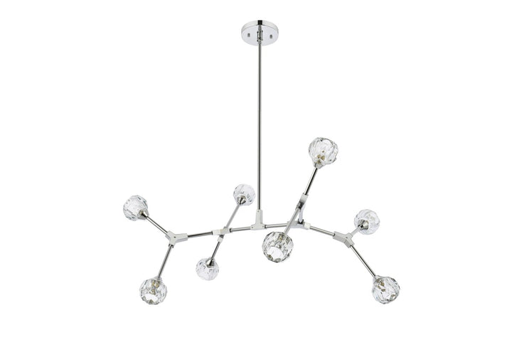 8 Light Pendant In Chrome
