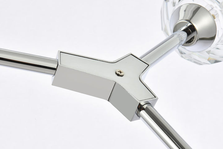 8 Light Pendant In Chrome