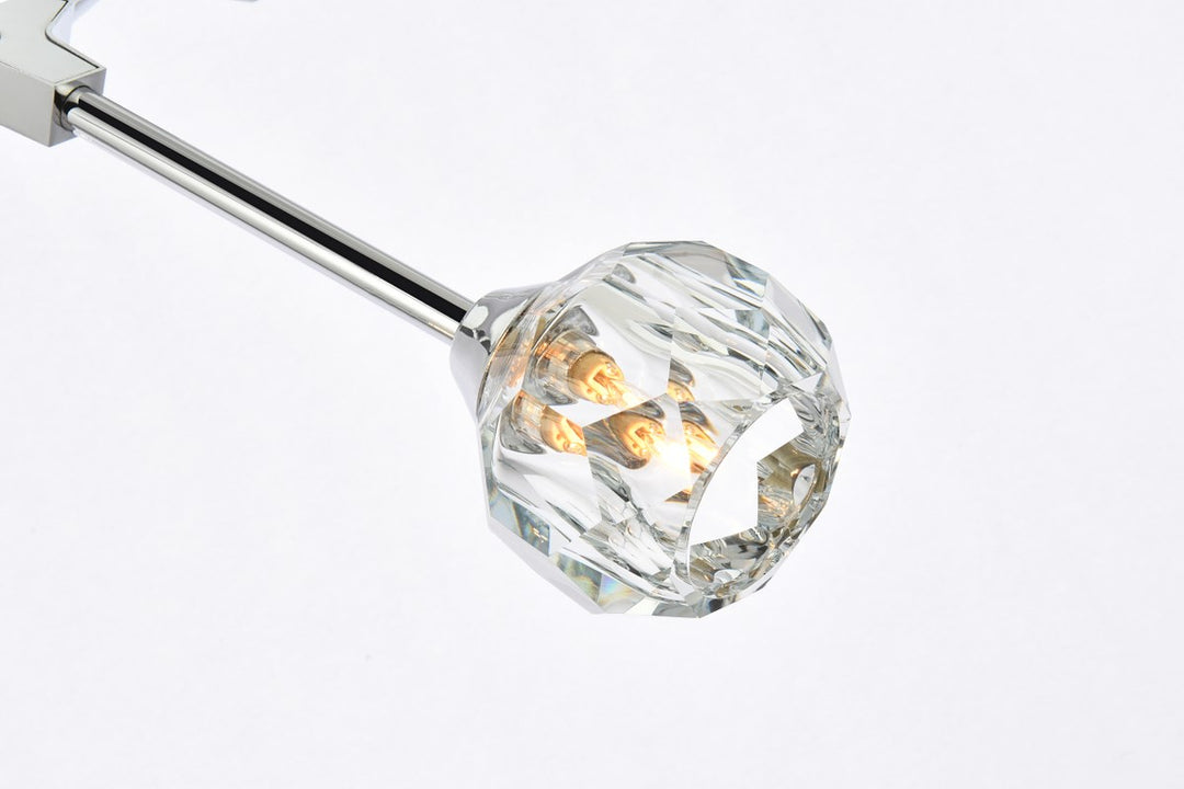 8 Light Pendant In Chrome