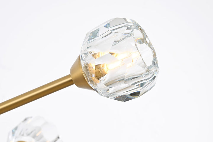 8 Light Pendant In Gold