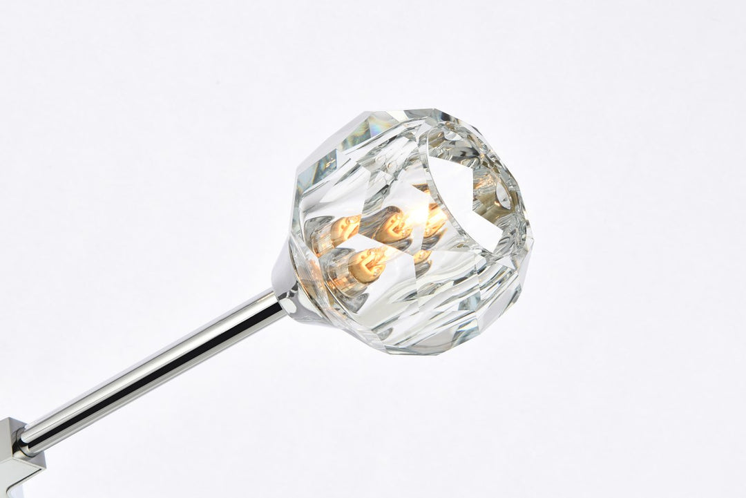 6 Light Pendant In Chrome