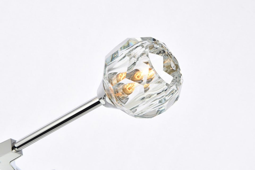 10 Light Pendant In Chrome