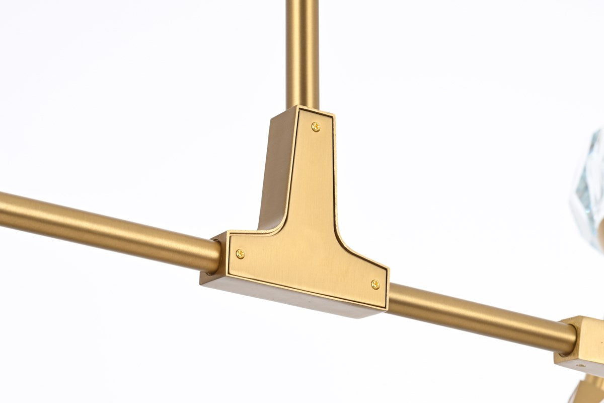 10 Light Pendant In Gold