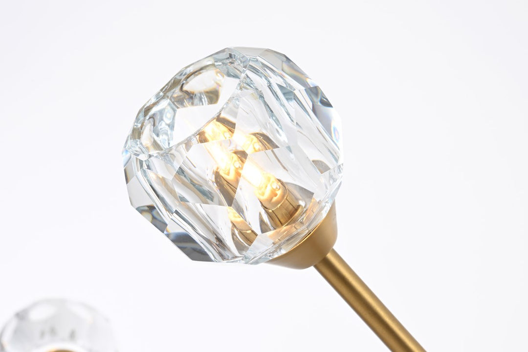 10 Light Pendant In Gold