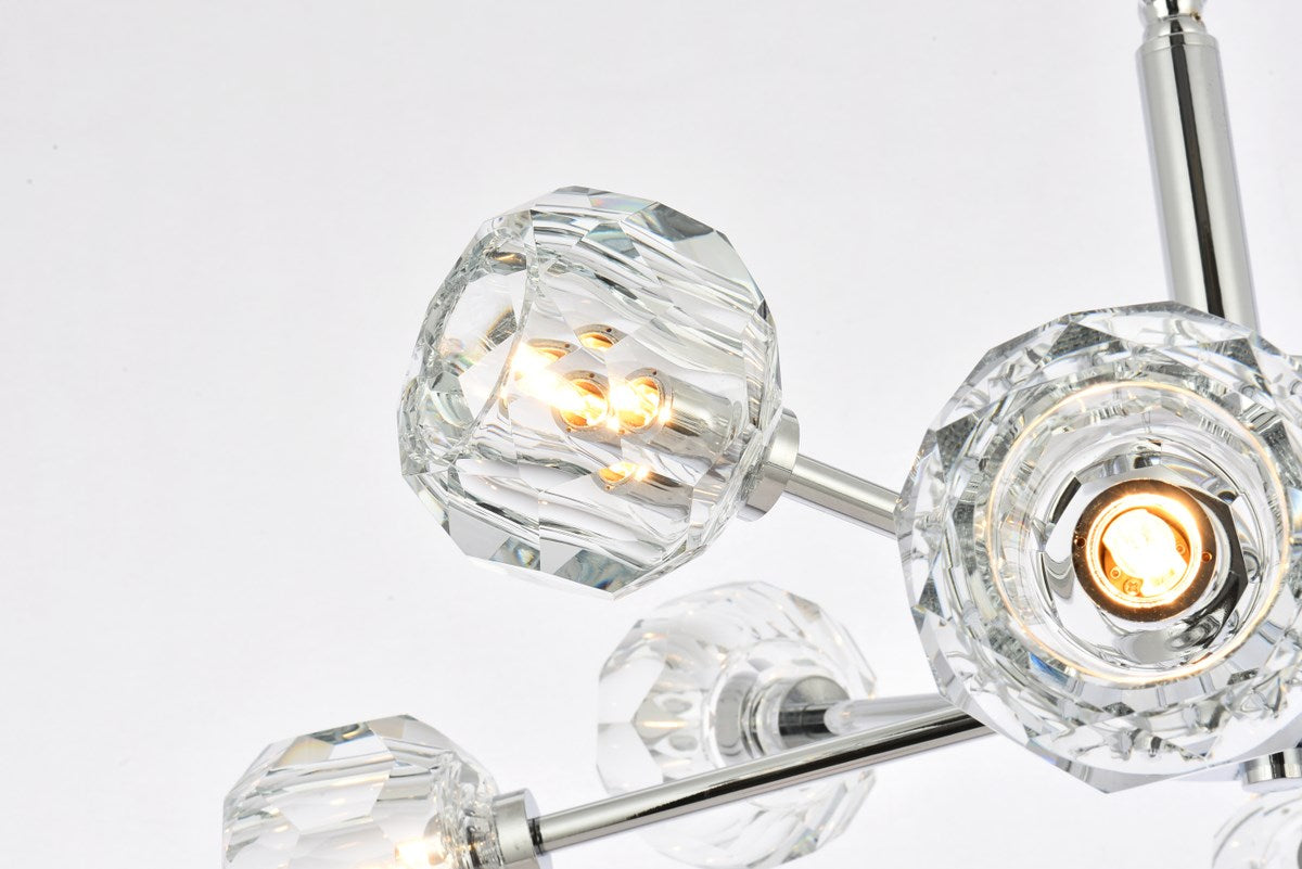 8 Light Pendant In Chrome