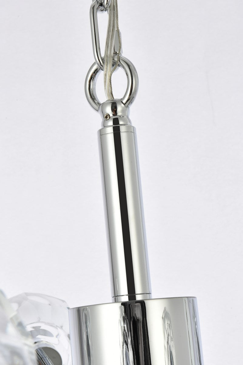 8 Light Pendant In Chrome