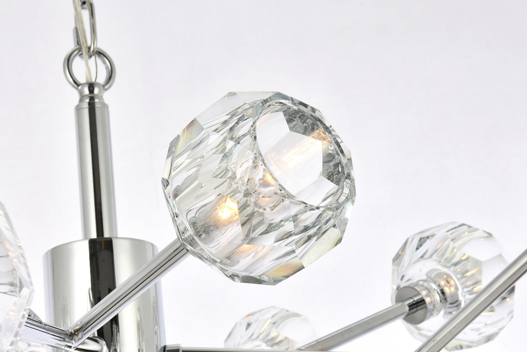 12 Light Pendant In Chrome