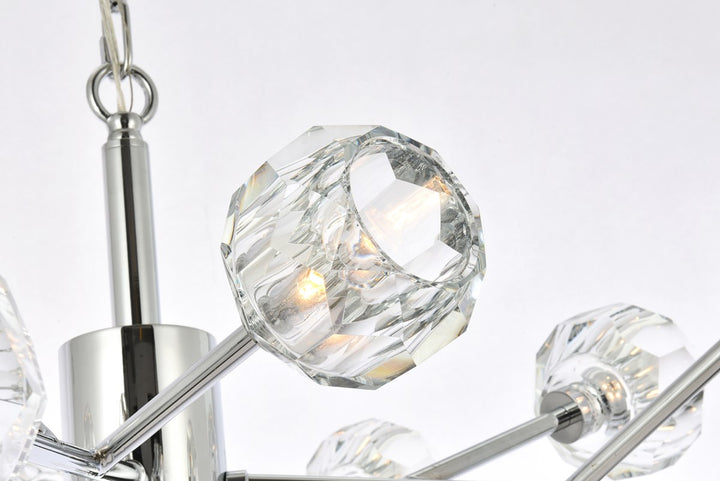 12 Light Pendant In Chrome