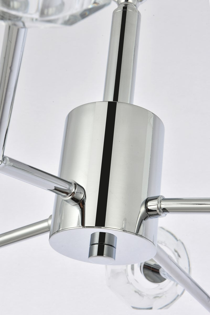 12 Light Pendant In Chrome