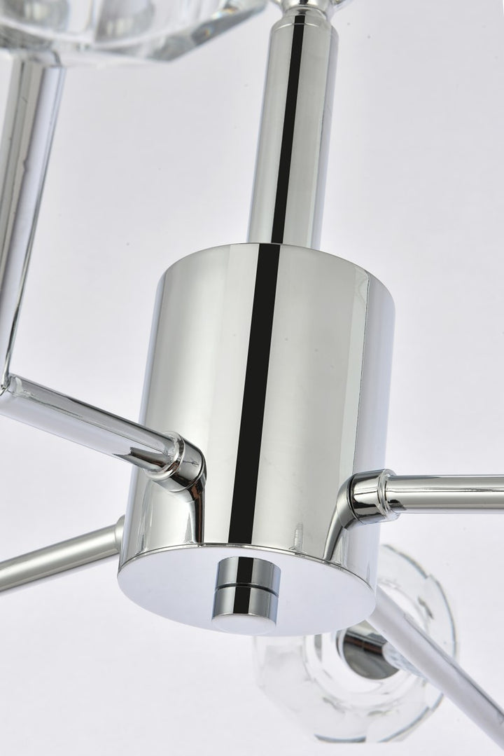 12 Light Pendant In Chrome