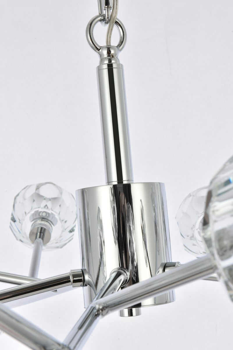 15 Light Pendant In Chrome