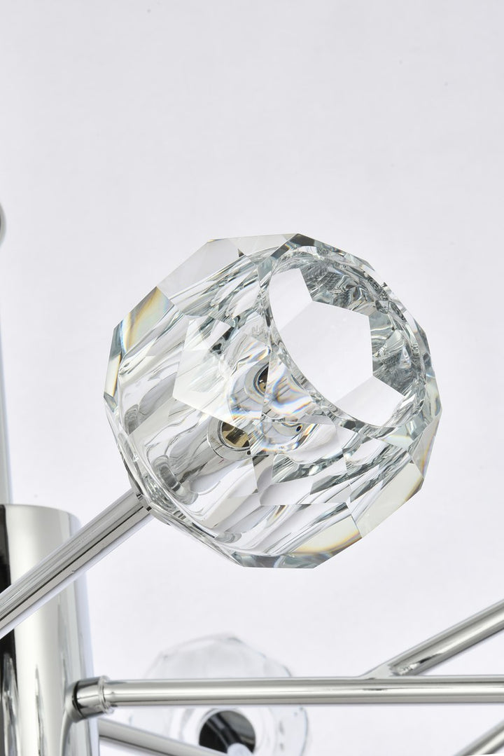 15 Light Pendant In Chrome