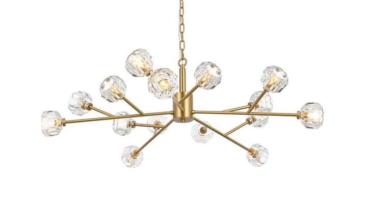 15 Light Pendant In Gold
