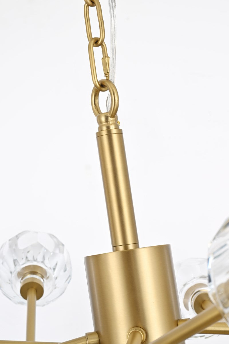 15 Light Pendant In Gold