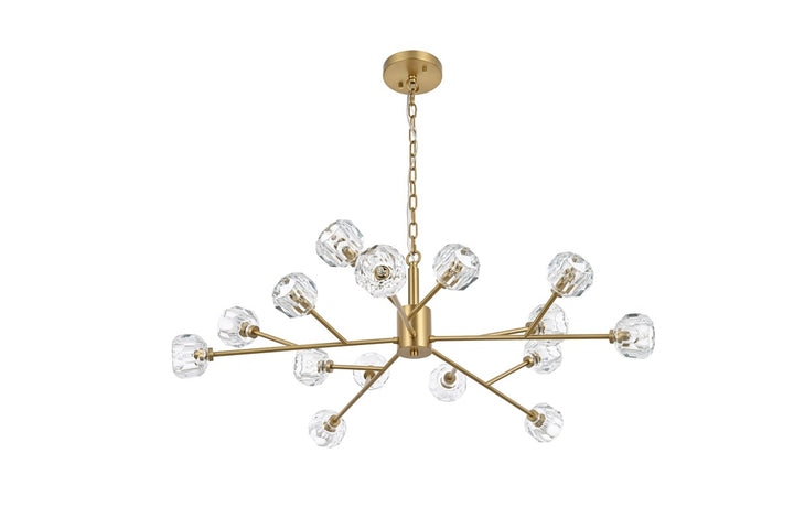 15 Light Pendant In Gold