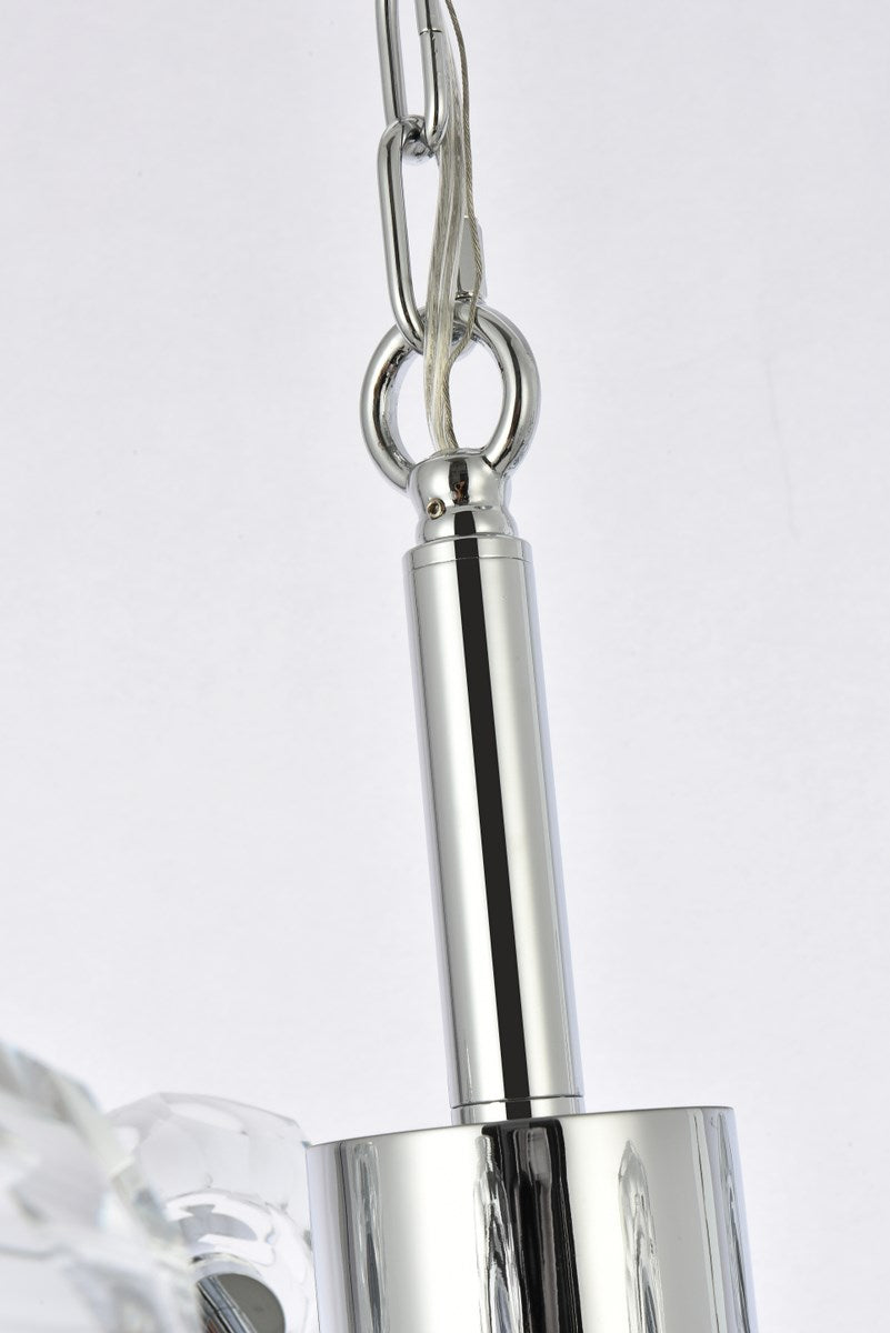 18 Light Pendant In Chrome
