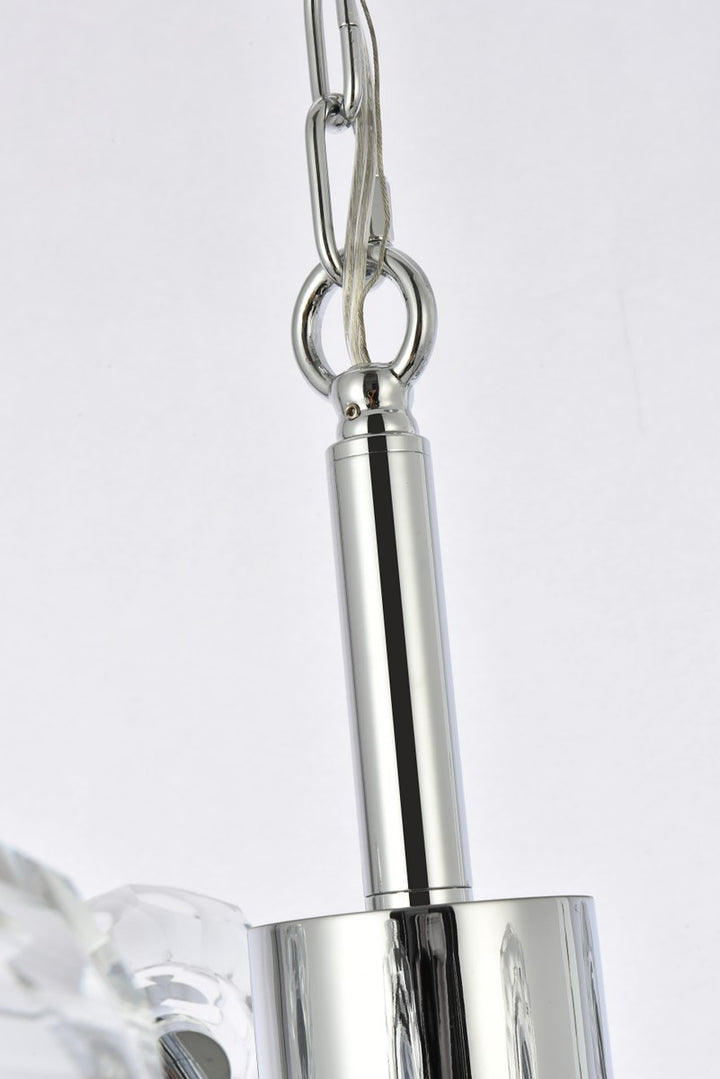 18 Light Pendant In Chrome