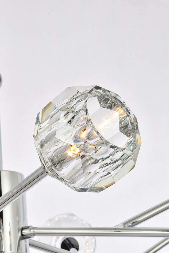 18 Light Pendant In Chrome