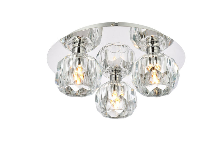 3 Light Ceiling Lamp In Chrome by Elegant Lighting