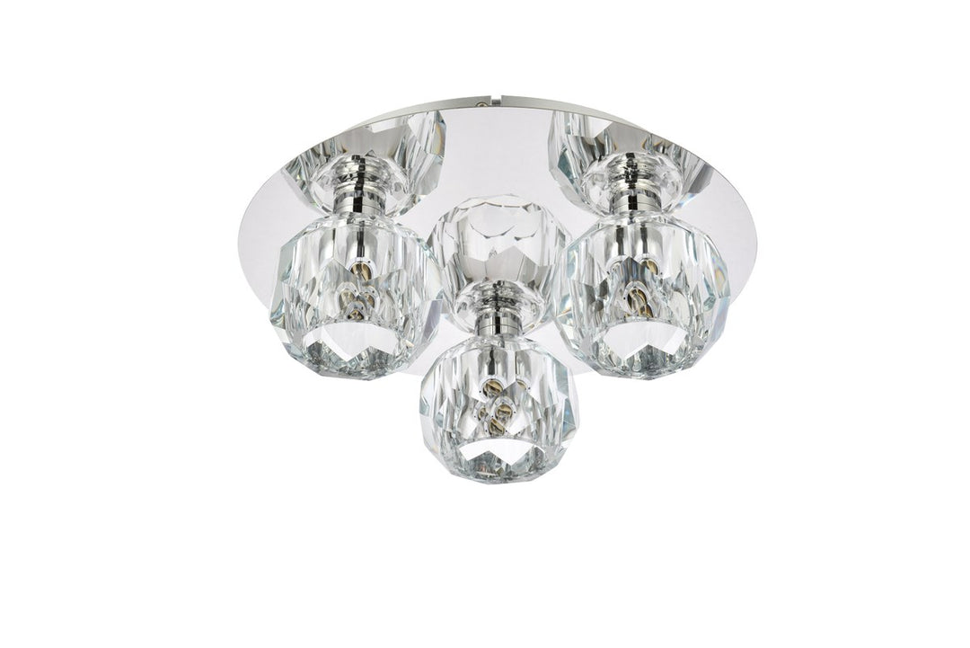 3 Light Ceiling Lamp In Chrome