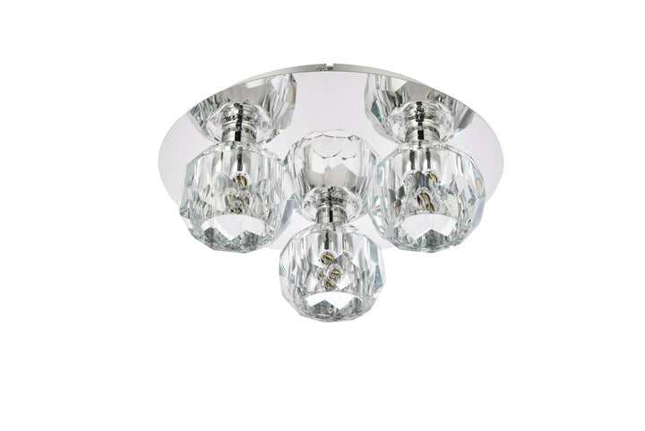 3 Light Ceiling Lamp In Chrome