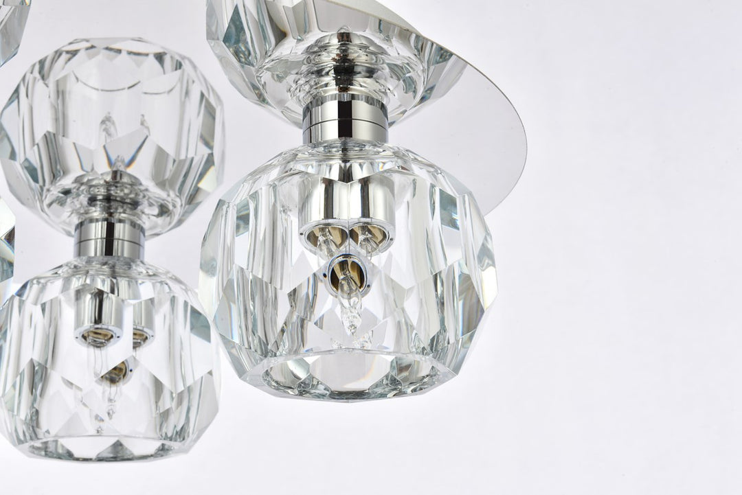 3 Light Ceiling Lamp In Chrome