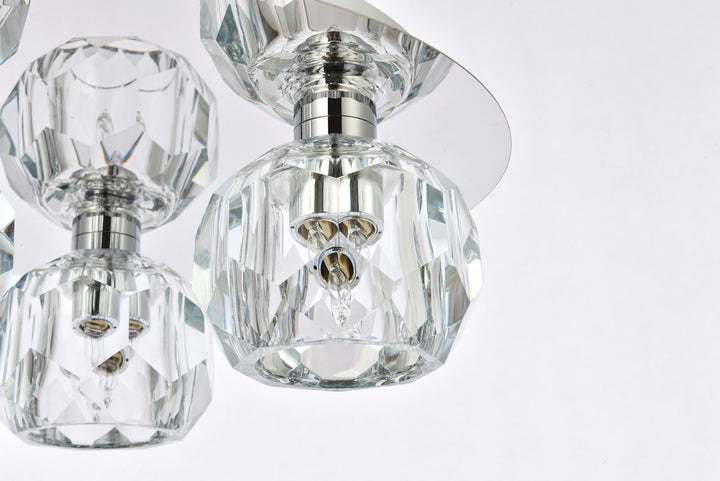 3 Light Ceiling Lamp In Chrome