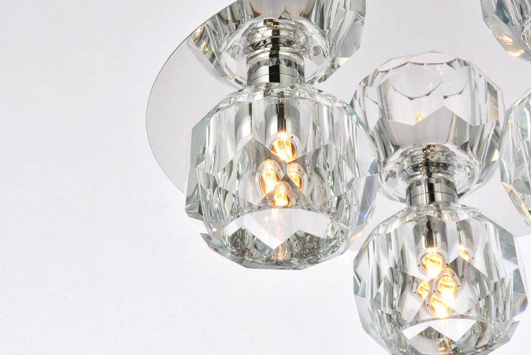 3 Light Ceiling Lamp In Chrome