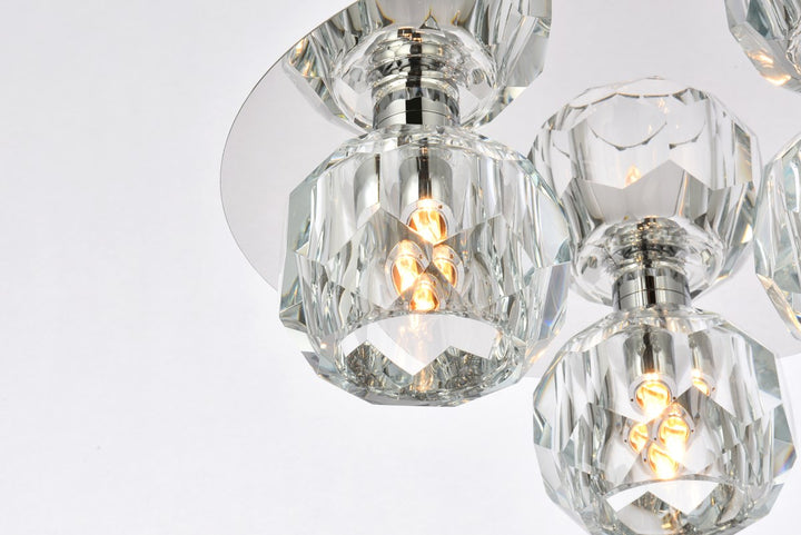 3 Light Ceiling Lamp In Chrome