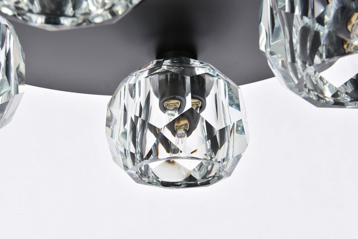 4 Light Ceiling Lamp In Black